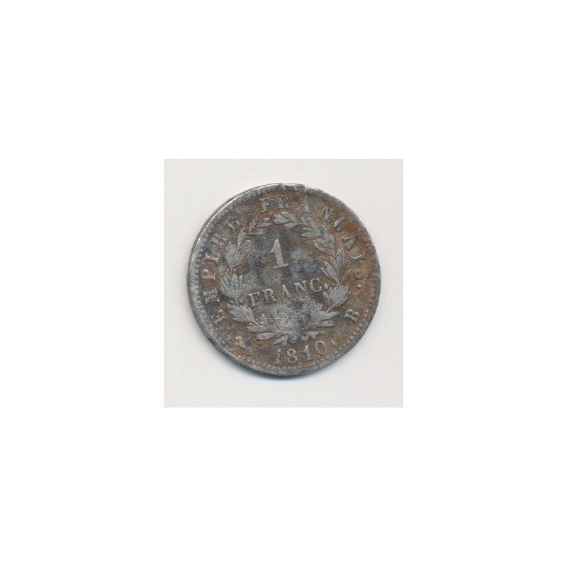 Napoléon empereur - 1 Franc - 1810 B Rouen