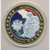 Médaille - Fraternité - Les Piliers de la république - couleur - 70mm
