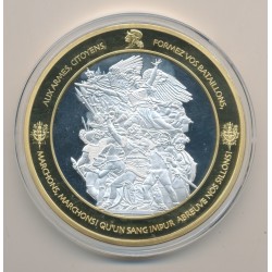 Médaille - Fraternité - Les Piliers de la république - couleur - 70mm 2