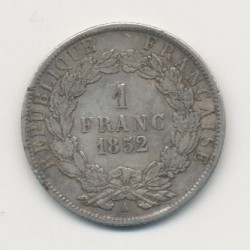 Louis Napoléon Bonaparte - 1 Franc - 1852 A Paris 2