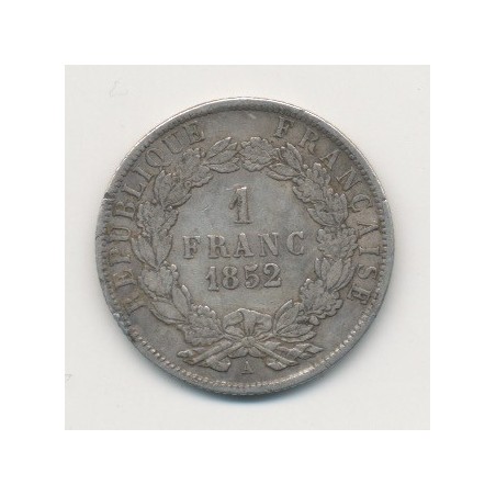 Louis Napoléon Bonaparte - 1 Franc - 1852 A Paris