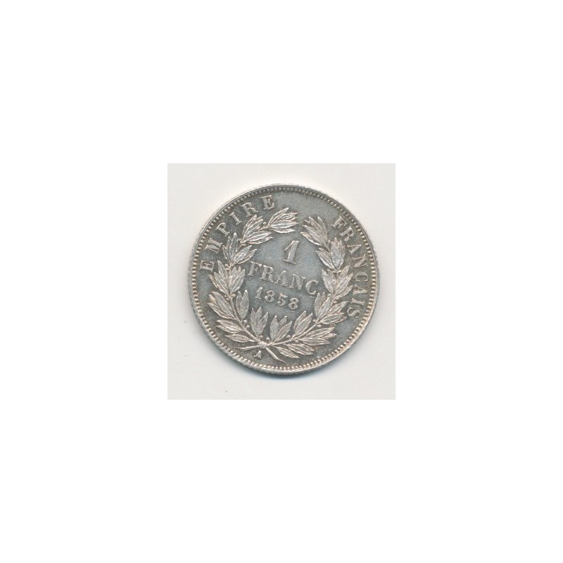 Napoléon III - 1 Franc - 1858 A Paris