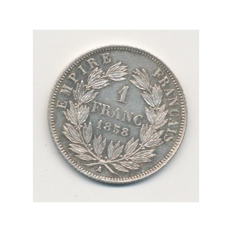 Napoléon III - 1 Franc - 1858 A Paris