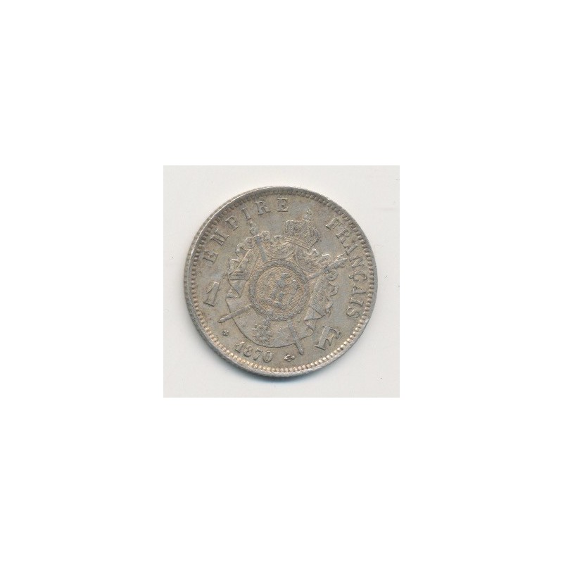 Napoléon III - 1 Franc - 1870 BB Strasbourg