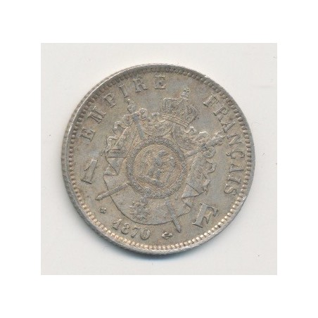 Napoléon III - 1 Franc - 1870 BB Strasbourg