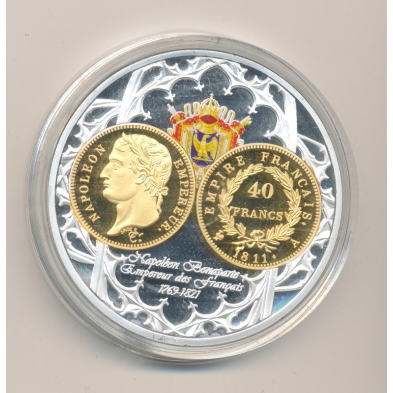 Médaille - 40 Francs Or - 1811 A - Napoléon empereur - 50mm