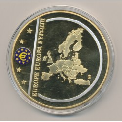 Médaille - Billet de banque Européenne - 100 Euro - couleur - 70mm 2