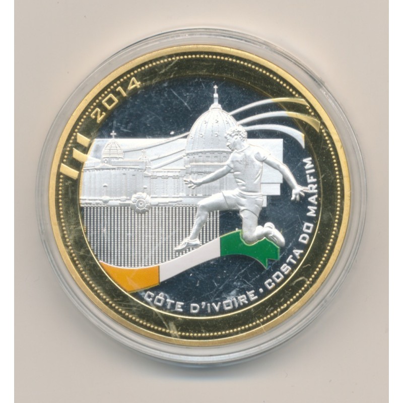 Médaille - Coupe du monde Football 2014 - Cote d'Ivoire