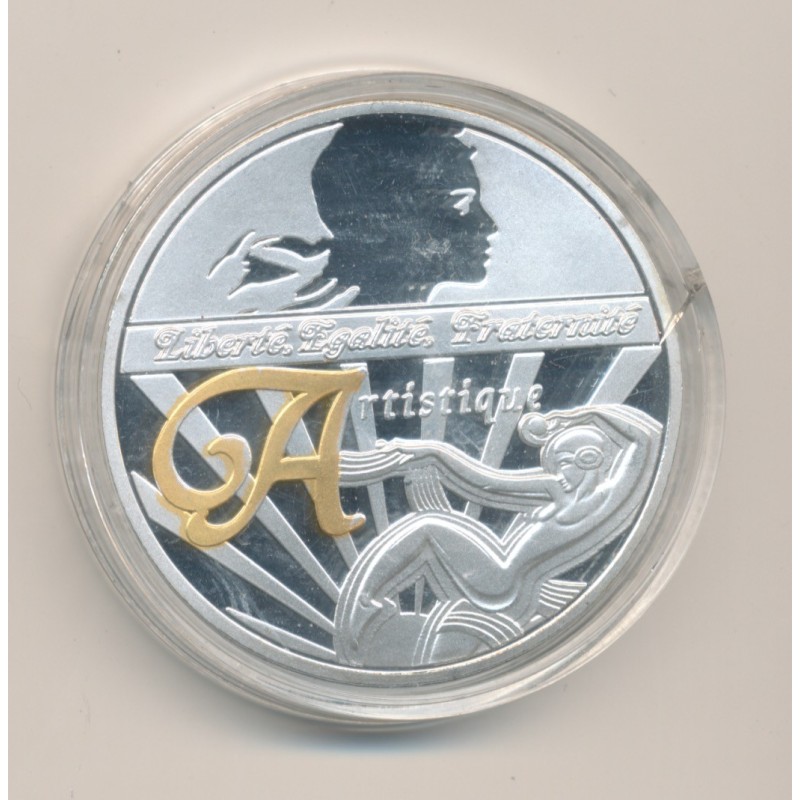 Médaille - Artistique - Les symboles de la république française - 40mm - cupronickel