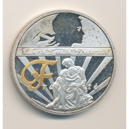 Médaille - Fraternité - Les symboles de la république française - 40mm - cupronickel