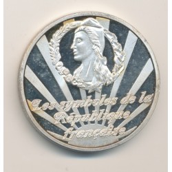 Médaille - Fraternité - Les symboles de la république française - 40mm - cupronickel 2