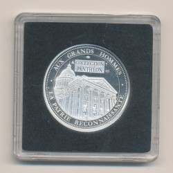 Médaille - Jean Moulin - collection Panthéon - argent - 30mm 2