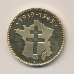 Médaille - Jean Moulin - conseil national de la résistance - Victoire 1939/1945 - bronze 2