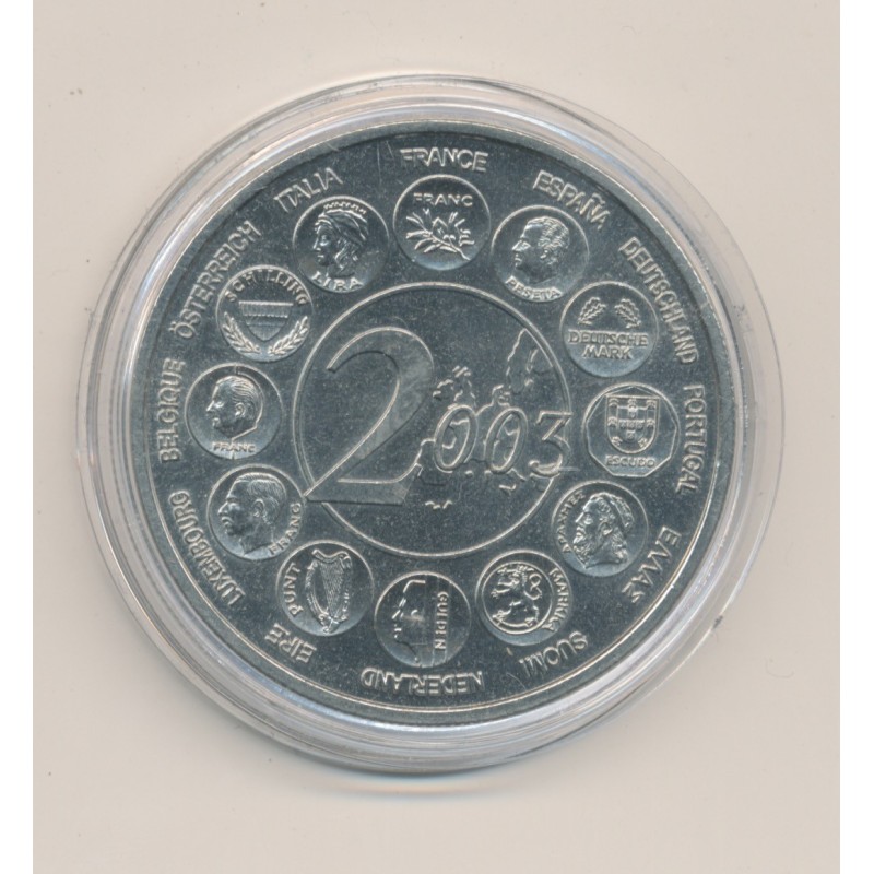 Médaille - Europe 2003 essai - L"europe des 15 - nickel - 41mm