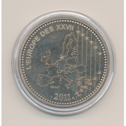 Médaille - Bienvenue à l'Estonie - 2011 essai - L"europe des XXVII - nickel - 41mm 2