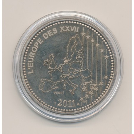 Médaille - Bienvenue à l'Estonie - 2011 essai - L"europe des XXVII - nickel - 41mm