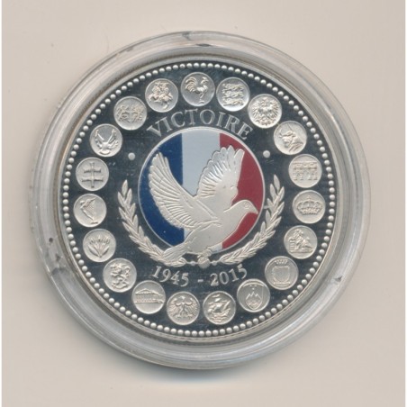 Médaille - Victoire 1945 - 2015 essai - L"europe des XXVII - nickel - 41mm