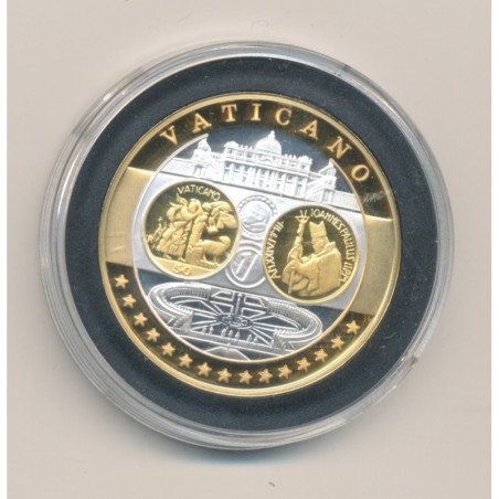 Médaille - 1ère frappe hommage Euro - Vatican - Europa - argent 