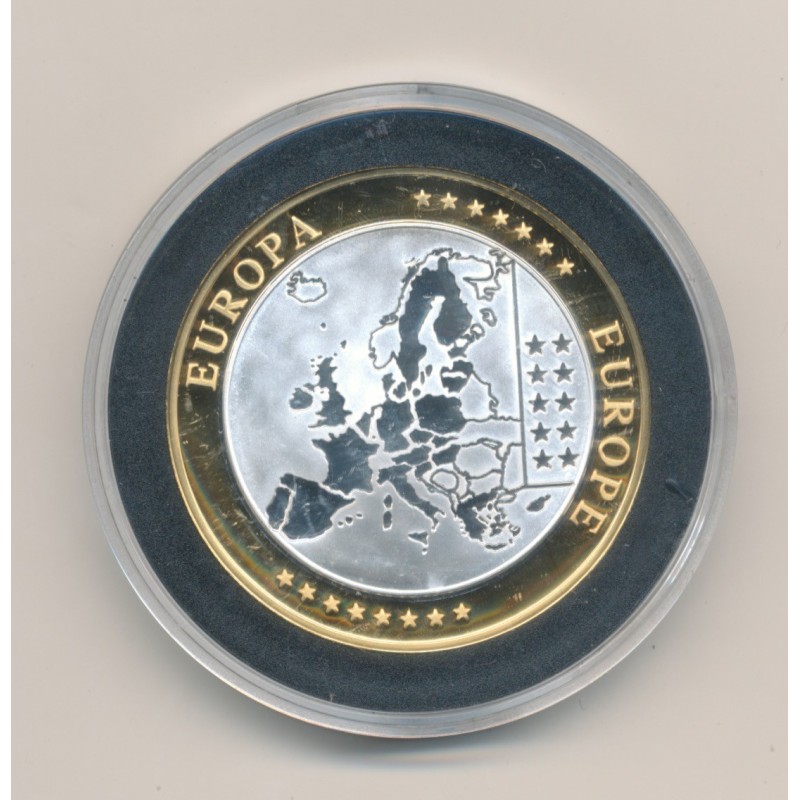 Médaille - 1ère frappe hommage Euro - Vatican - Europa - argent 