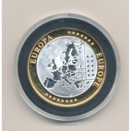 Médaille - 1ère frappe hommage Euro - Vatican - Europa - argent 