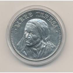 Médaille - Mère Thérèsa - Prix nobel de la paix 1979 - nickel - 40mm