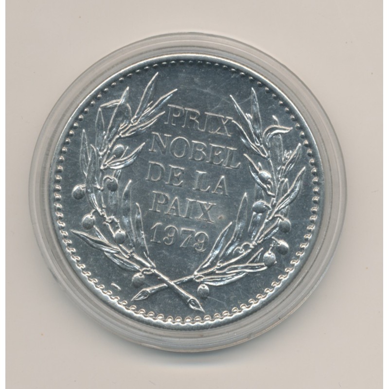 Médaille - Mère Thérèsa - Prix nobel de la paix 1979 - nickel - 40mm