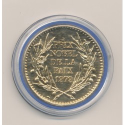 Médaille - Mère Thérèsa - Prix nobel de la paix 1979 - cuivre doré - 40mm 2