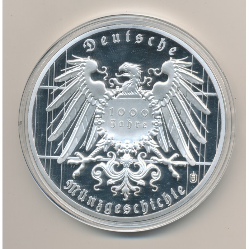 Médaille 70mm - 3 Mark 1917 Replica - cuivre argenté et doré