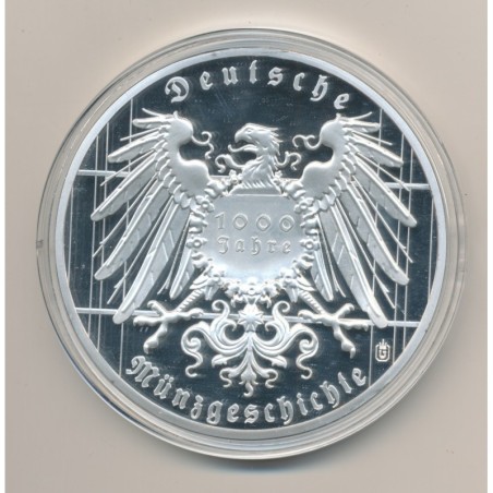 Médaille 70mm - 3 Mark 1917 Replica - cuivre argenté et doré