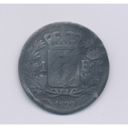 Charles X - 1 Franc - 1829 BB Strasbourg - B 2