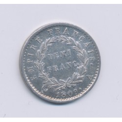 1/2 Franc Napoléon Empereur - 1809 A Paris - TTB+ 2