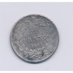 1/2 Franc Louis Philippe I - 1841 A Paris - TTB 2