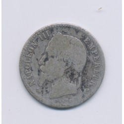 50 centimes Napoléon III - 1866 K Bordeaux - Tête laurée - B/TB