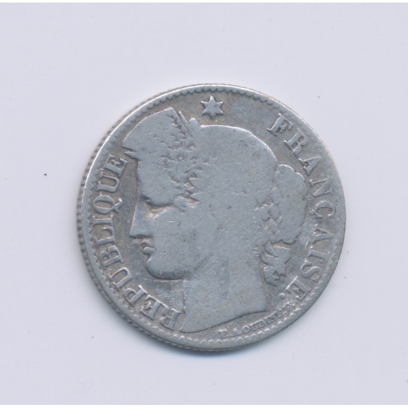 50 centimes Cérès - 1871 A Paris - B/TB