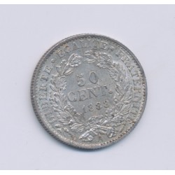 50 centimes Cérès - 1888 A Paris - SUP+ 2