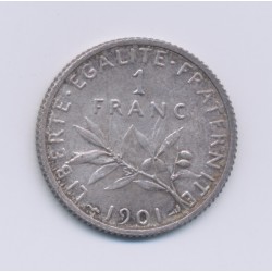 1 Franc Semeuse - 1901 - argent - SUP+
