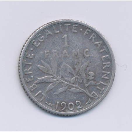 1 Franc Semeuse - 1902 - argent - TB+
