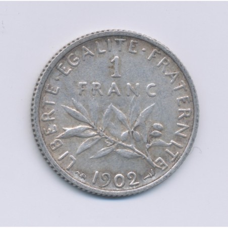 1 Franc Semeuse - 1902 - argent - TTB+