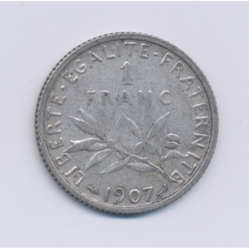 1 Franc Semeuse - 1907 - argent - TB+