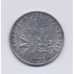 1 Franc Semeuse - 1908 - argent - SUP+