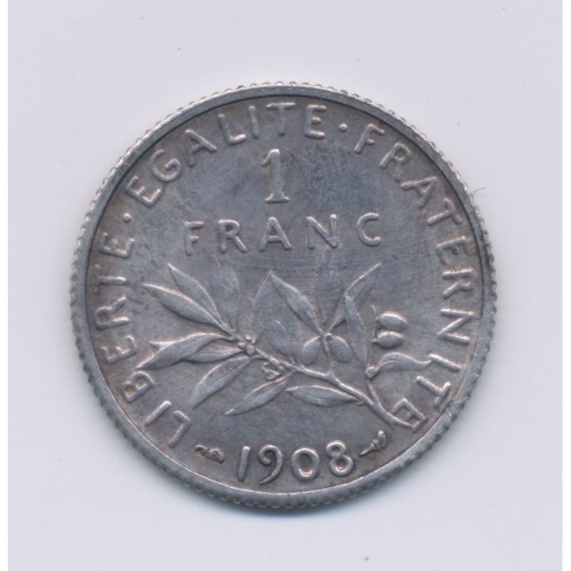 1 Franc Semeuse - 1908 - argent - SUP+