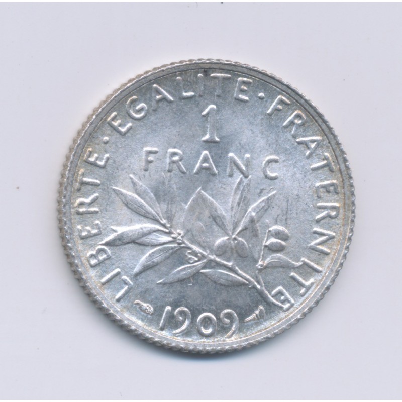 1 Franc Semeuse - 1909 - argent - SUP+
