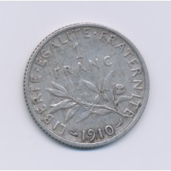 1 Franc Semeuse - 1910 - argent - TTB