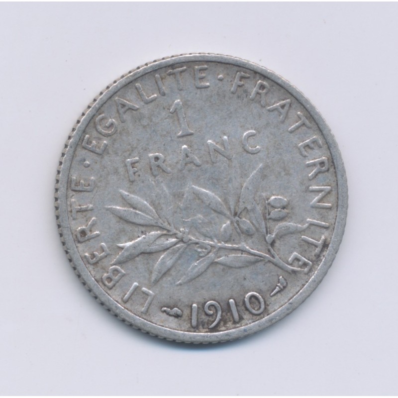 1 Franc Semeuse - 1910 - argent - TTB