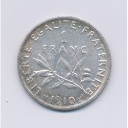 1 Franc Semeuse - 1910 - argent - TTB+