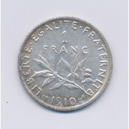 1 Franc Semeuse - 1910 - argent - TTB+