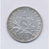 1 Franc Semeuse - 1910 - argent - TTB+
