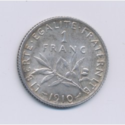 1 Franc Semeuse - 1910 - argent - SUP