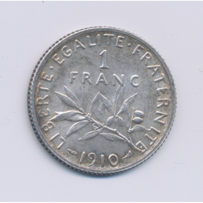 1 Franc Semeuse - 1910 - argent - SUP
