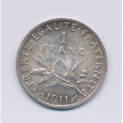1 Franc Semeuse - 1911 - argent - SUP+